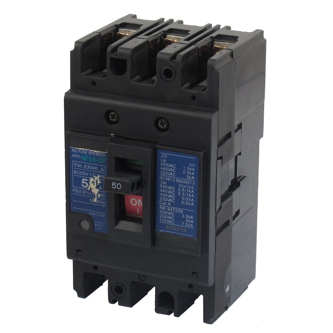 Disjoncteur à boîtier moulé 50A MCCB NF50-SP 3 pôles AC 220V 600V Ui pour tableau électrique