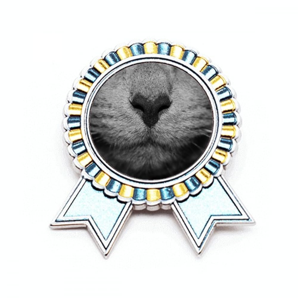 Broche photo chat en métal M au design finement ciselé - 4
