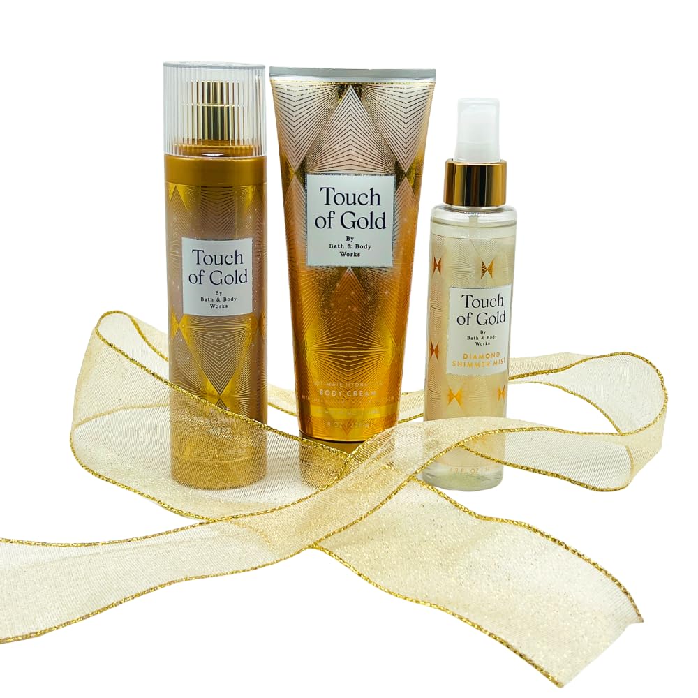 Amazon.com : Bath & Body Works TOUCH OF GOLD Full-Size Gift Set