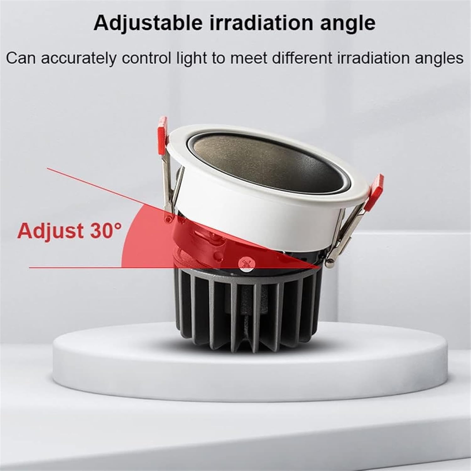 LED Recessed Lighting Retrofit Downlights Baffle Trim Ceiling for Bathroom Downlight,B-3000K 7w