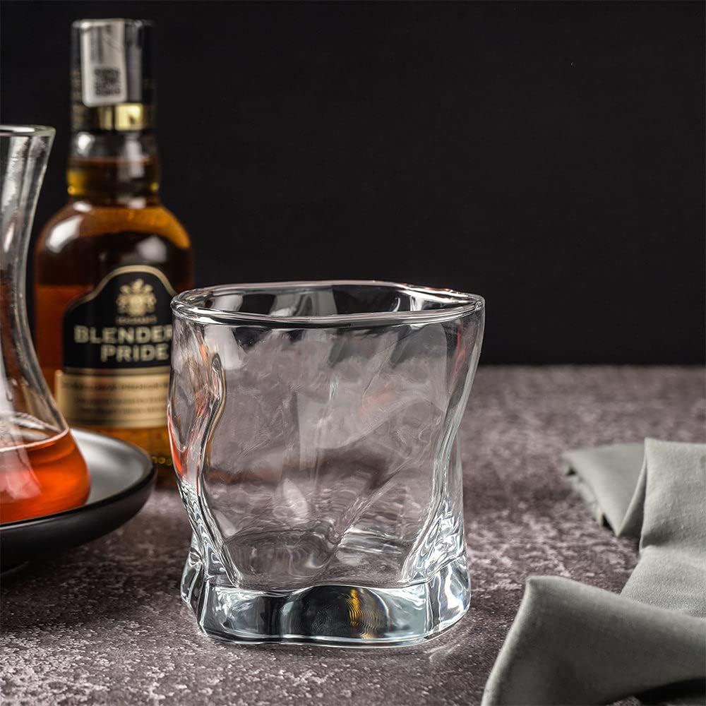 Bellemax Whiskey Glasses Set - 6 Rocks Glasses -4