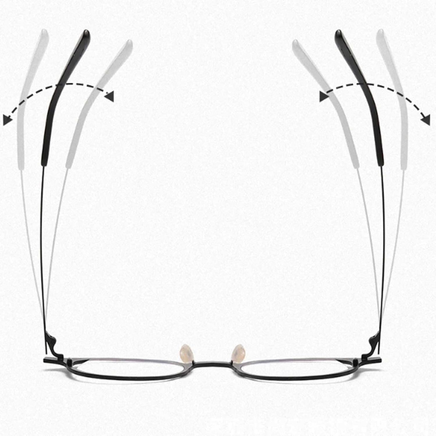 Montature Montature per Occhiali Premium Montature per Occhiali in Titanio Lenti acriliche Montature per Occhiali Occhiali Leggeri e Confortevoli Unisex Comodo da Indossare