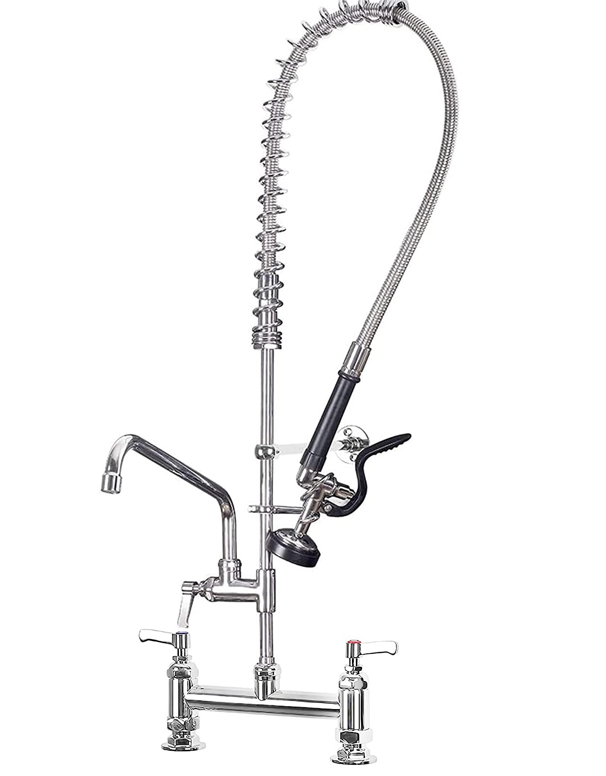 Buy Commercial Kitchen Taps 7" Center Twin Pedestal Unit Sink Mixer Tap