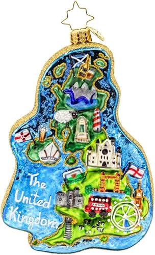 Miniatura 9 de Christopher Radko Adorno decorativo de cristal europeo hecho a mano, amigo helado y Big Ben