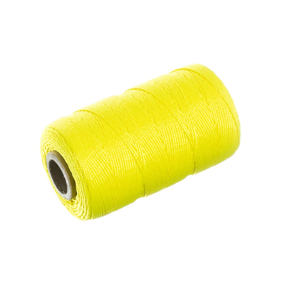 PARACORD PLANETTwisted Nylon Mason Line (275 Feet, Fluorescent Yellow) - Twine String
