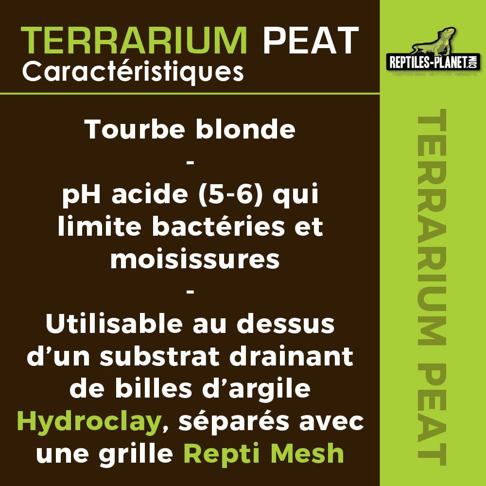Reptiles-Planet Terrarium podłoże z gadów torfowych, 6 litrów