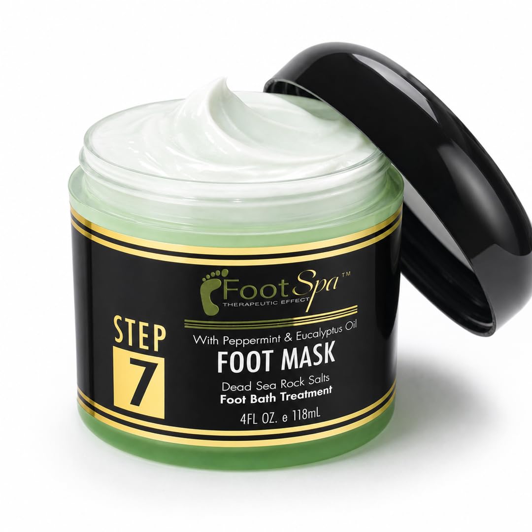 FOOT SPA At-Home Foot Treatment Mask, Cooling Deep Moisturizing, 4 oz