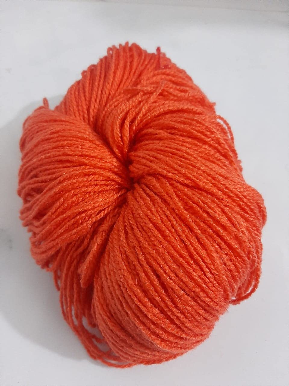 Winter Knitwears | Vardhman Millenium Baby Wool 219/110 | Soft Wool | Acrylic Yarn | Rustic Orange Colour (200g)