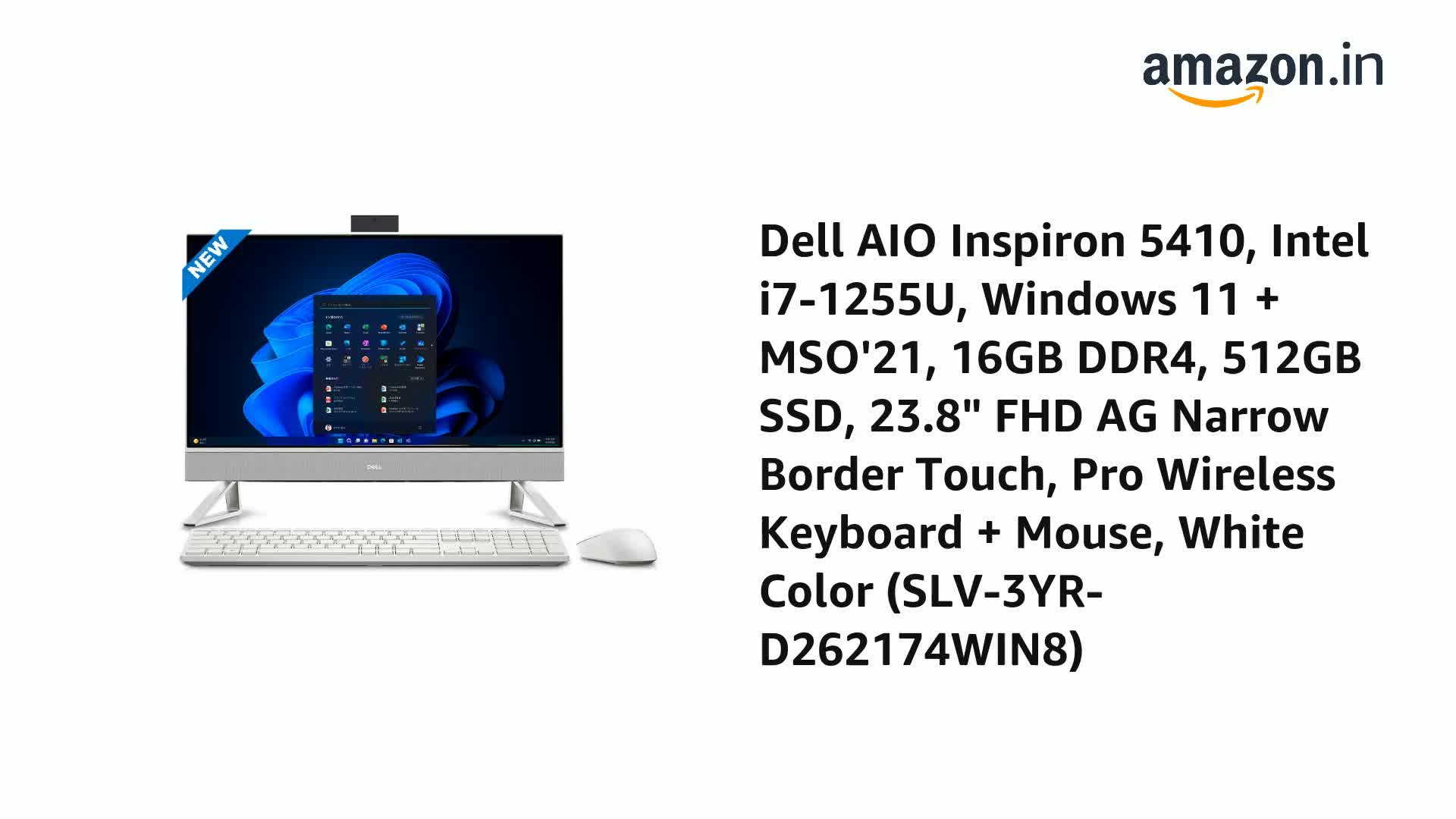 Dell 第12世代i7-1255U Dell Inspiron24 5410 Amazon.com: Dell Inspiron 5410 All-in-One Desktop, 23.8