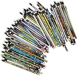 Naturejam Misprint Pencils with Erasers 144 Count-Number #2 Mixed Assorted Colors and Prints