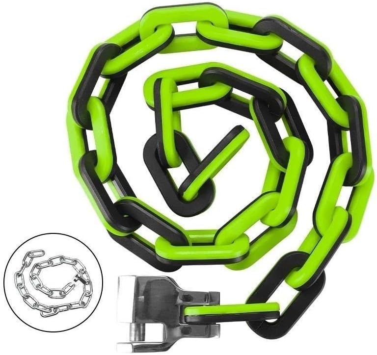 ,Bike Locks Heavy Duty/Bicycle Chain/Cycling Lock,Codes for Bike Cycle, Moto, Door, Gate Fence(Green) (Green)
