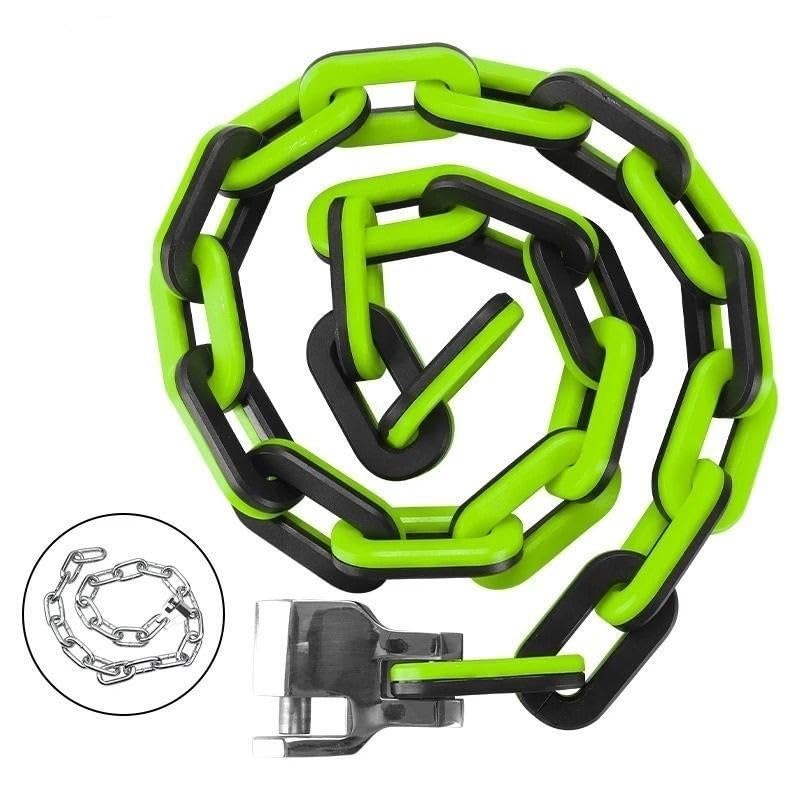Lucchetto for Bicicletta Antifurto MTB Bici da Strada Lucchetto a Catena in Filo di Acciaio Casco for moto Lucchetto di Sicurezza for Scooter Elettrico (Color : Grey)