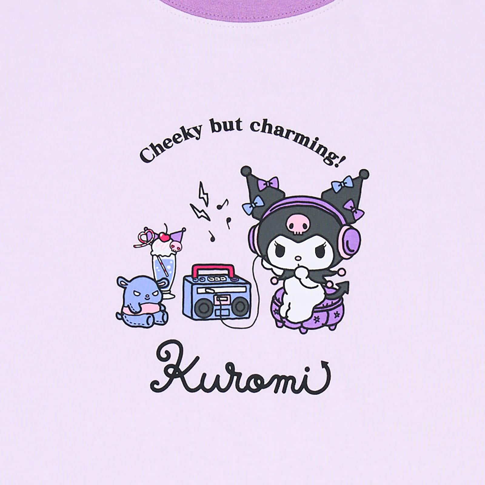 kry kuromi Tシャツ パープル クロミちゃん 黒 サンリオ 紫 160】Sanrio Kuromi Tシャツ クロミちゃん サンリオ - メルカリ