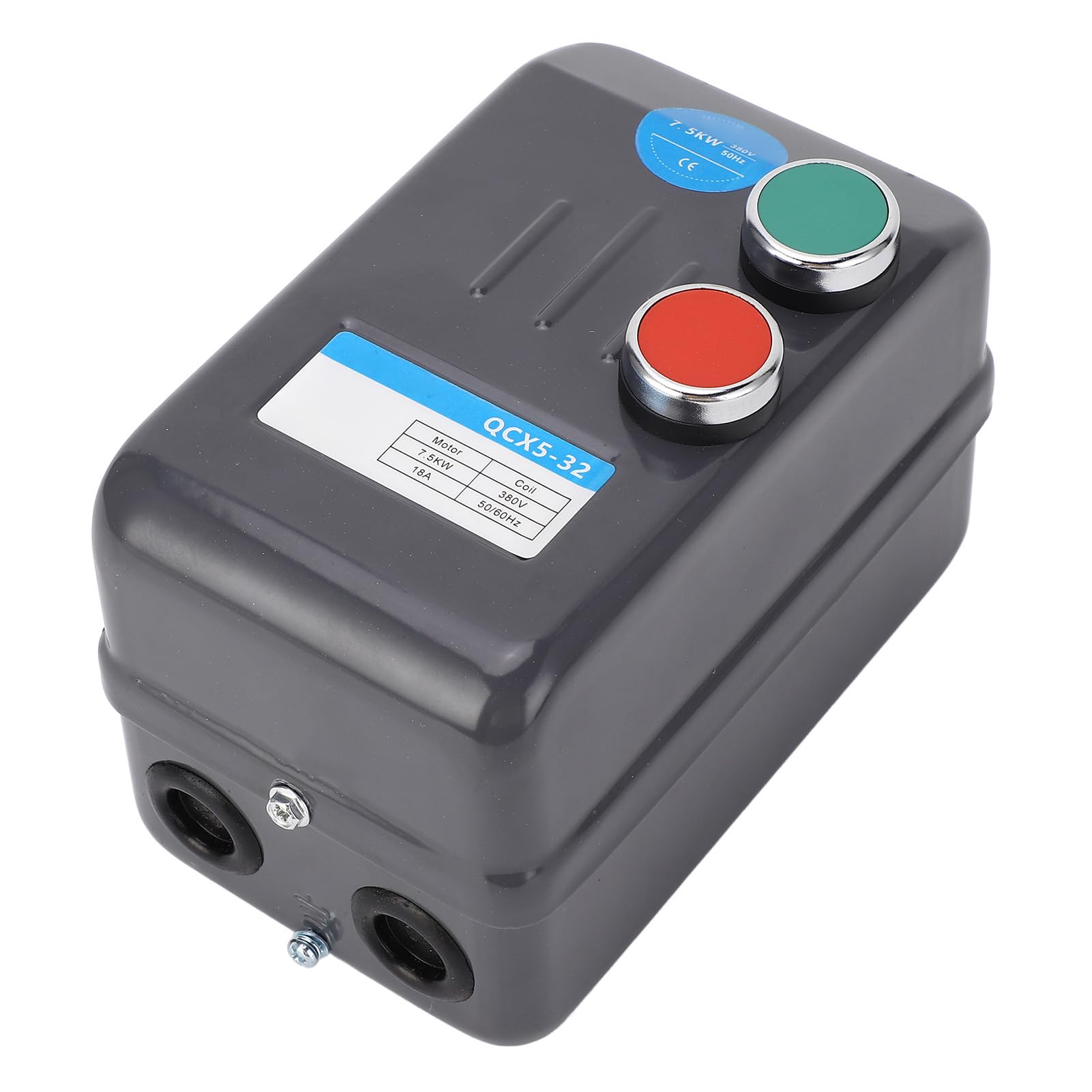 Interruptor de arranque eléctrico magnético del motor 7,5 KW 3 Fase 380 V 14-22 A para compresor de aire, arranque potente con protección contra sobrecarga, uso mundial para compresores y