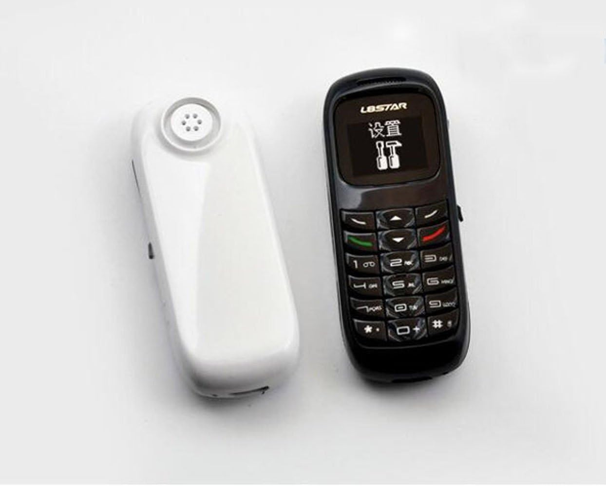 One-Day Sale: Up to 60% Off World's Smallest Phone Bluetooth Dialer Headset Mobile Mini Cell phone Great to Hide GSM Phone White