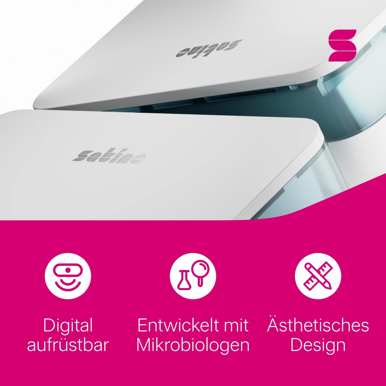 Satino HYGINITY XXL - Papierhandtuchspender für Z Falz & W Falz Papierhandtücher - Made in Germany – Handtuchspender für PT2 & H2 Handtuchpapier mit Füllstandsanzeige - für Gewerbe & Industrie