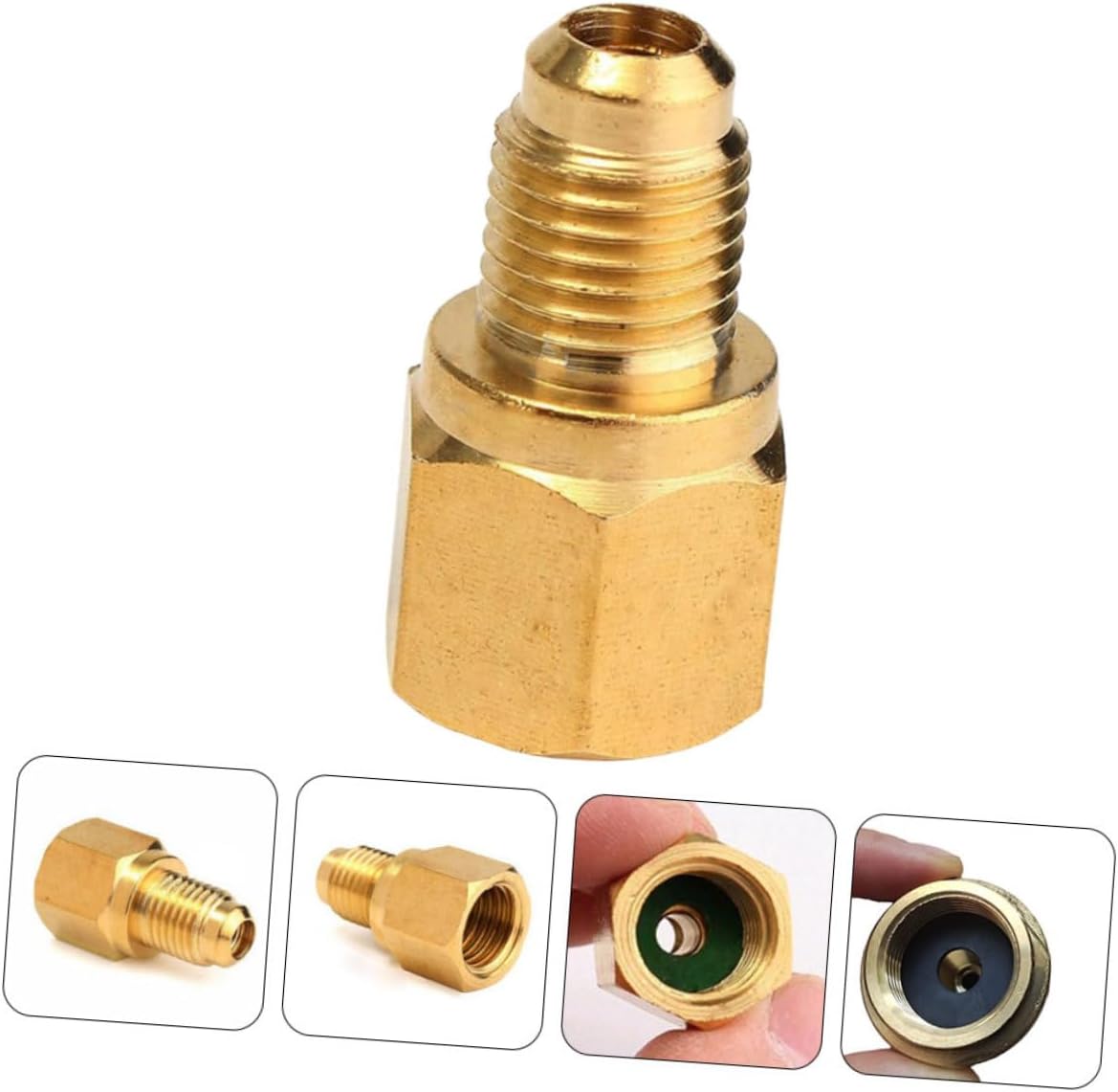 Gatuida 1/4 to 1/2 Inch Adapter for Air Conditioning Universal Car Fitting