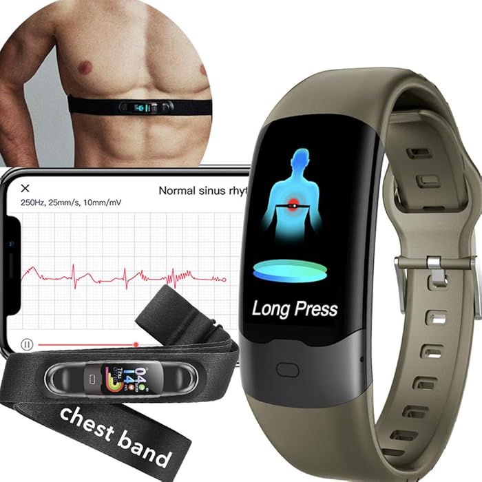 Buy Activity Tracker With ECG Monitor Measure Blood Oxygen Monitor