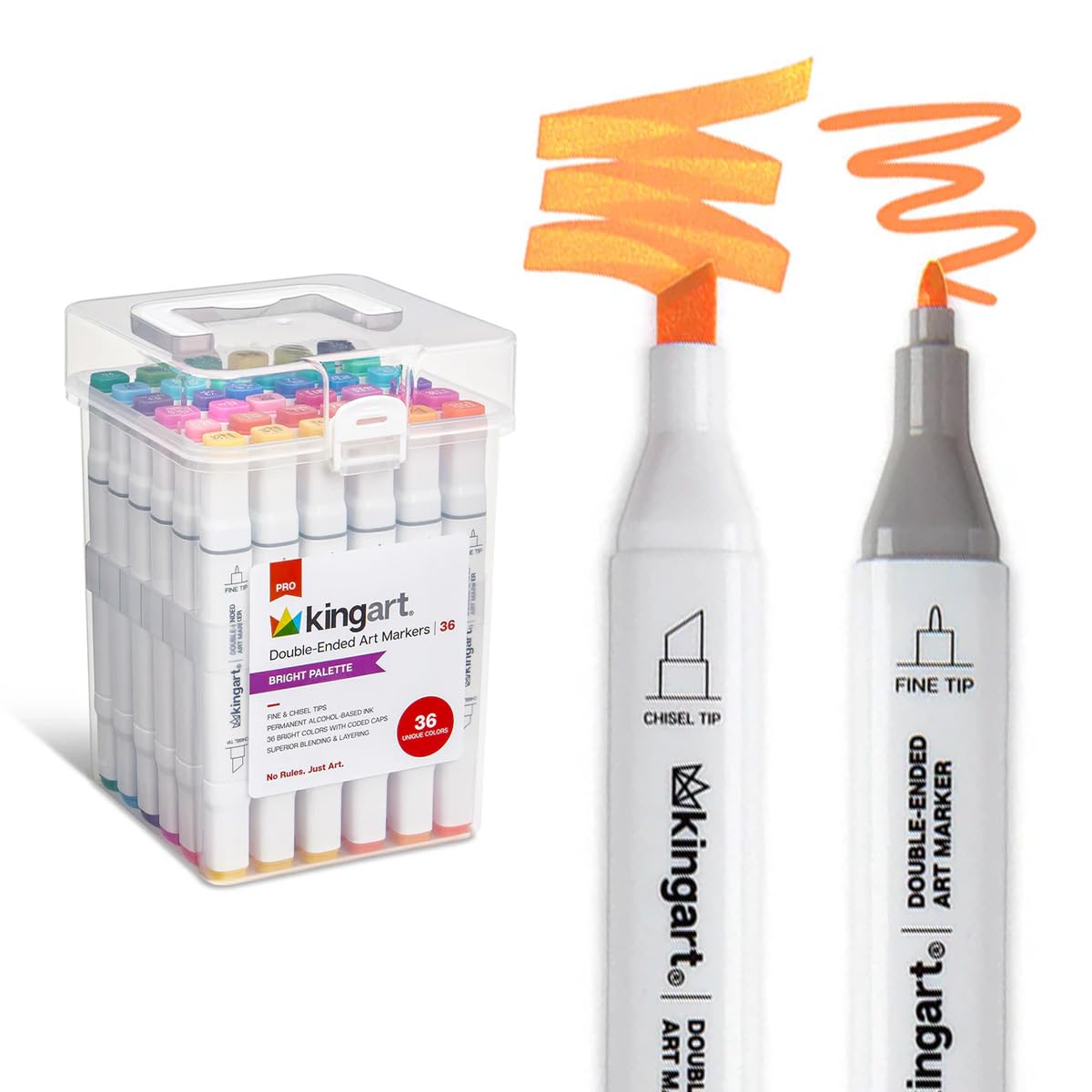SURFACE DOUBLE TIME、MARKER ビンディング付き Amazon.com: KINGART Double-Ended Art Markers, Fine & Chisel Tips