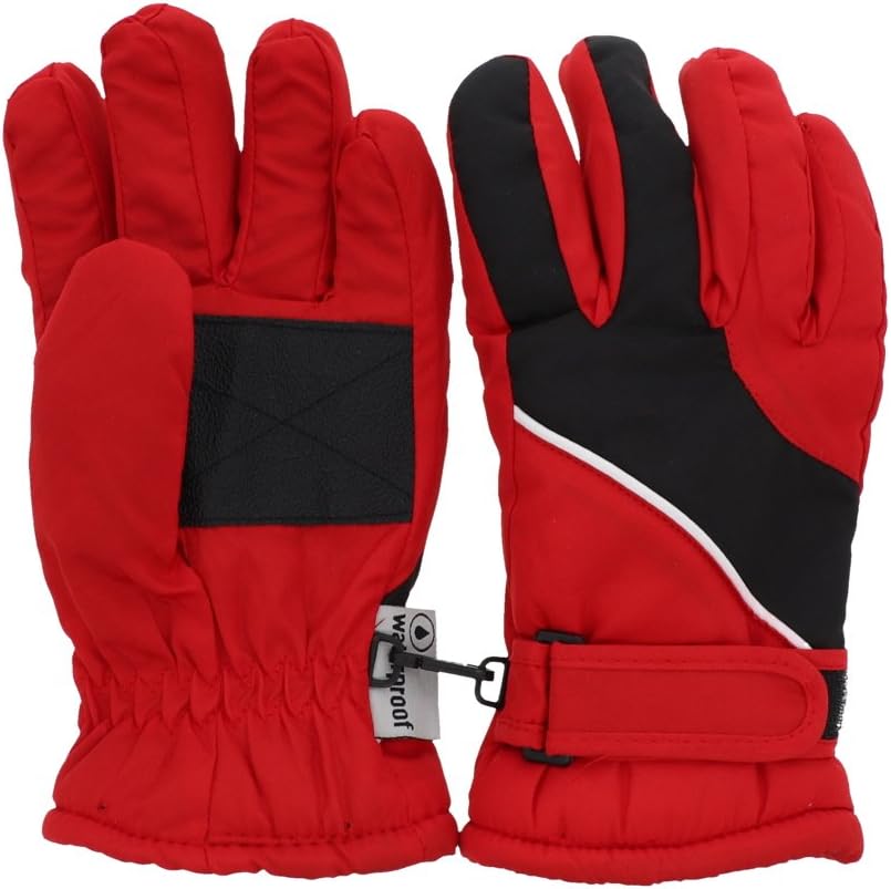 Insulated Curve Design Ski Gloves for Youth