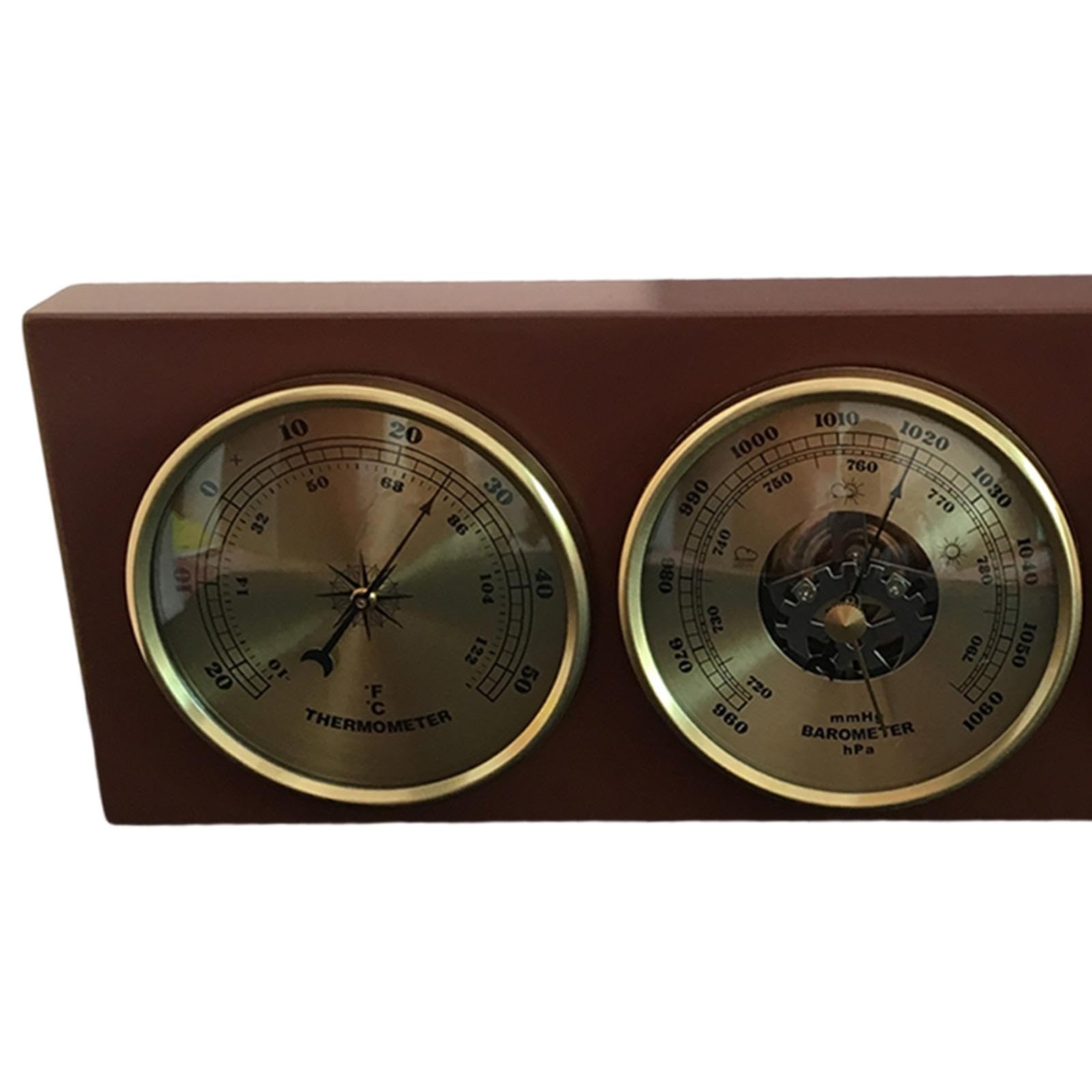 Milageto Thermometer Hygrometer Wetterstation -/Tischplatte Zifferblatttyp Feuchtigkeitsmesser für Büro Rasen Garten Haus Schlafzimmer
