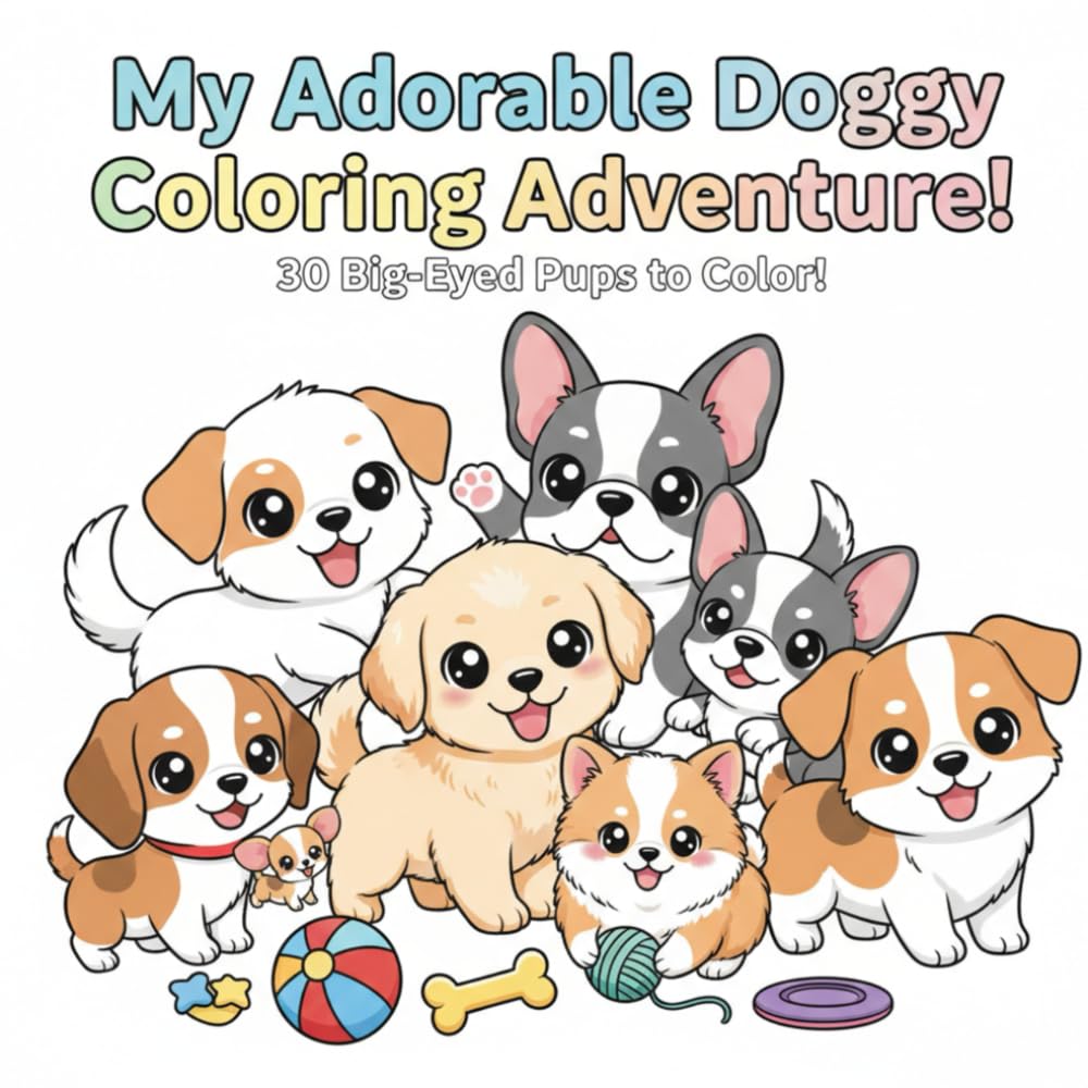 My Adorable Doggy coloring Adventure: Unleash Your Creativity with 40 Cute Chibi Breeds