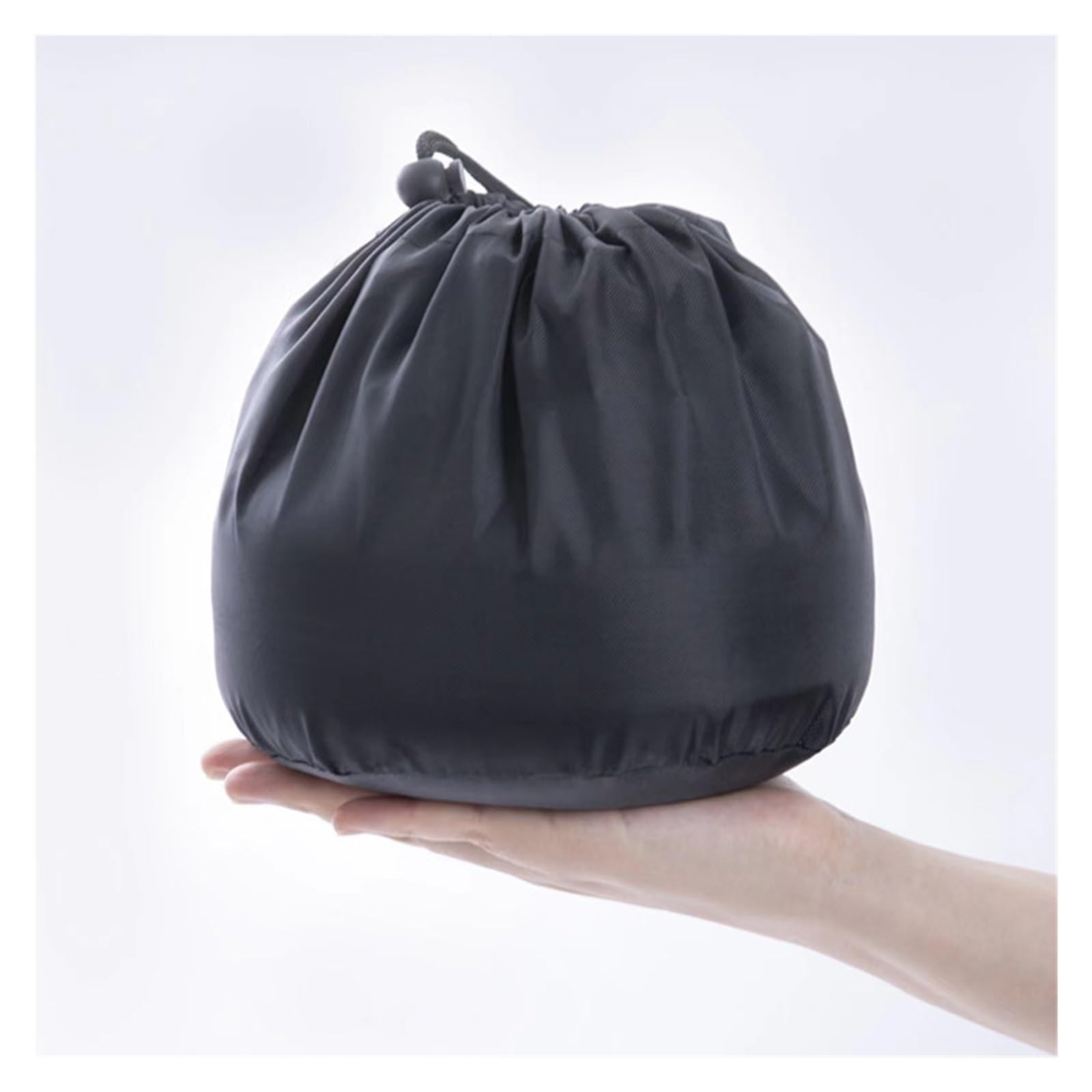 Cojín de lactancia suave en forma de U, almohada de viaje for coche, avión, oficina, almohada inflable for el cuello, funda corta de felpa, soporte de PVC for reposacabezas.(Black)
