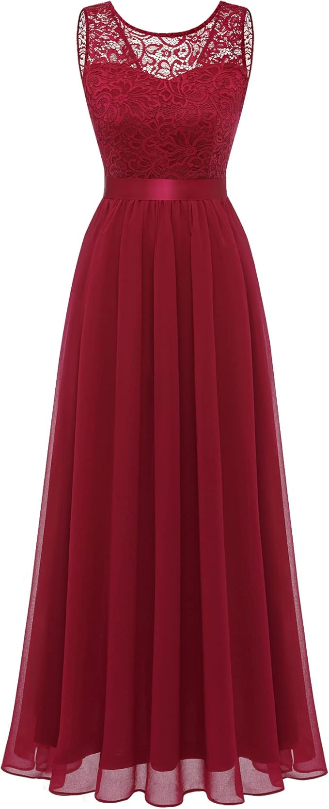 BeryLove Women's 2023 Summer Prom Wedding Guest Short Bridesmaid Dresses Sleeveless Lace Cocktail Party Dress
