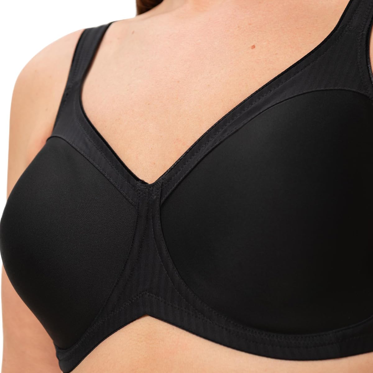 Triumph Damen Minimizer-BH Modern Soft+Cotton W01, mit Bügel, ohne Polsterung, Verstellbare Träger