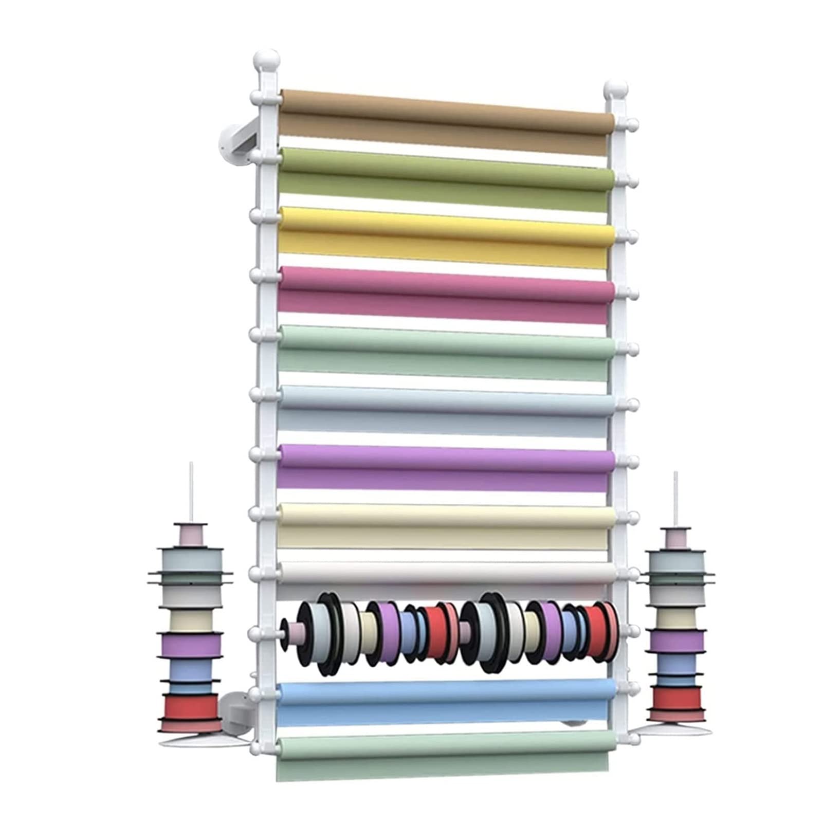 Soporte de pared para papel de regalo en talleres de moda y tiendas