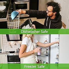 Teivio 32-Piece Kitchen Plastic Wheat Straw Dinnerware Set, Service for 8,Dinner Plates, Dessert Plate, Cereal Bowls,Cups,Unbreakable Colorful Plastic Outdoor Camping Dishes for Patio,Hues Multicolor