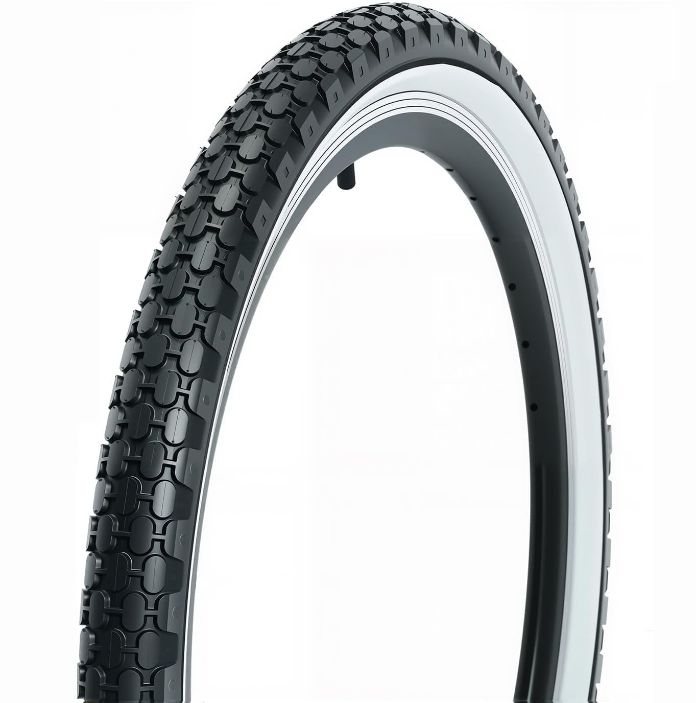 ZUKKA Bike Tire 24/26 x 2.125 Beach Cruiser Bike Tire 1/2 Pack Folding Replacement Bike Tires White Wall Tire for Beach Cruiser Bike Commuter Bikes