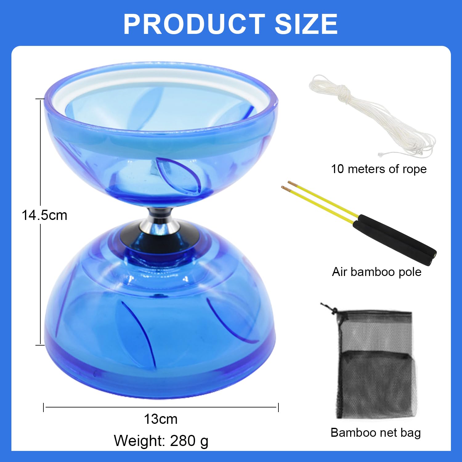 Jeu de Jonglerie Diabolo d'équilibre extérieur ø 12 cm