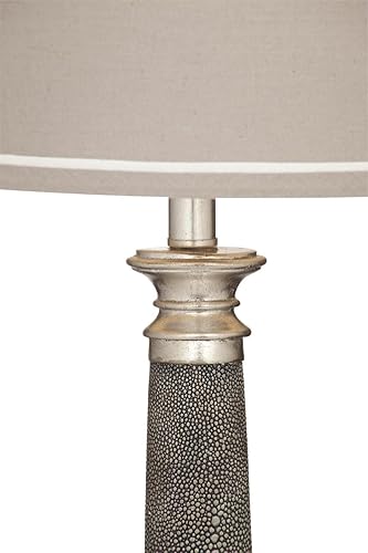 Miniatura 4 de Bassett Mirror L3343TEC Savona Lámpara de Mesa Hogar, Gris, 35.56 cmL x 35.56 cmW x 78.74 cmH