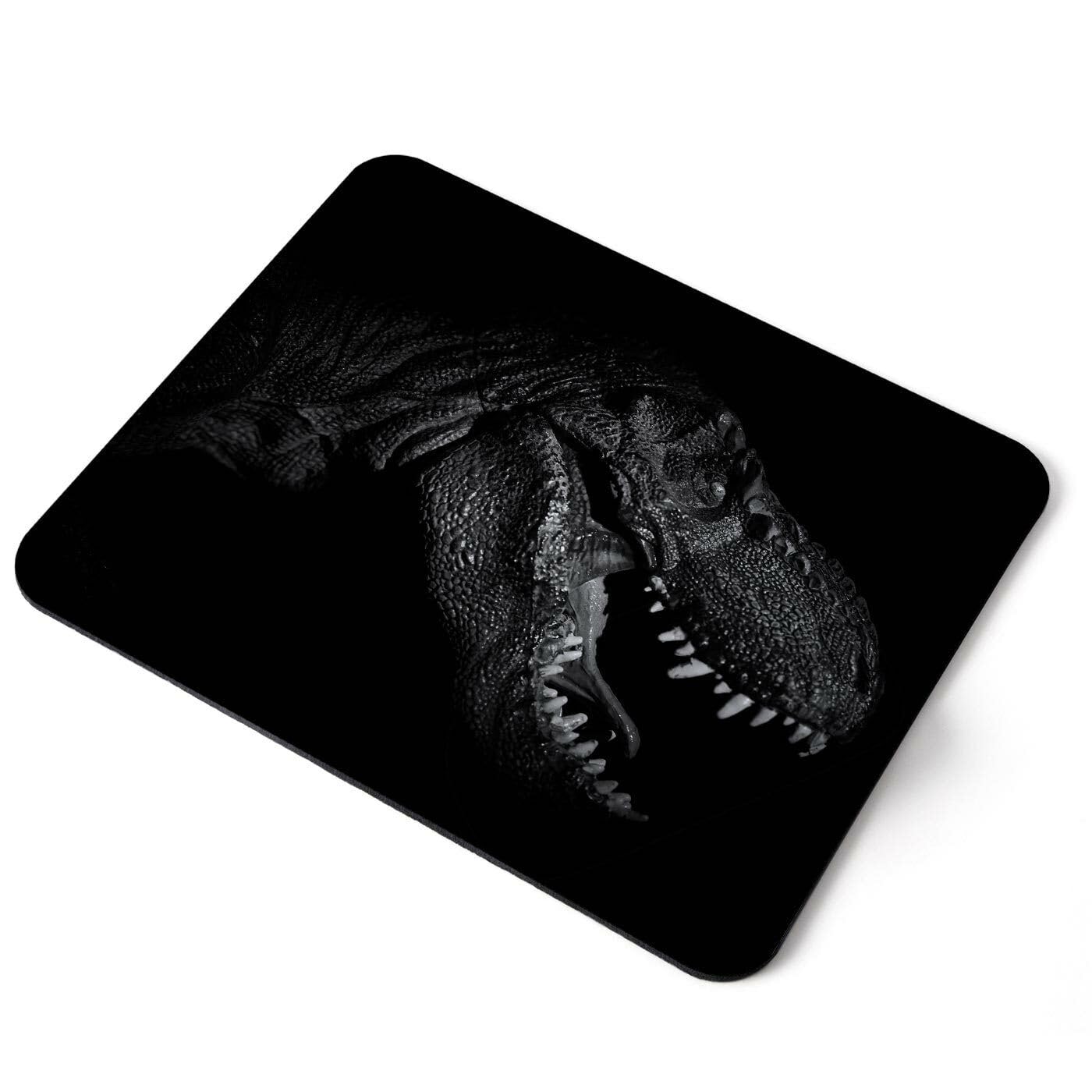 MIKKA ENTERPRISES Mouse Mat Pad - BW - Tyrannosaurus Rex T-Rex Dino Laptop PC Desk Office #38432 Printed Rubber Mouse pad, Home Office Use, Non Slip