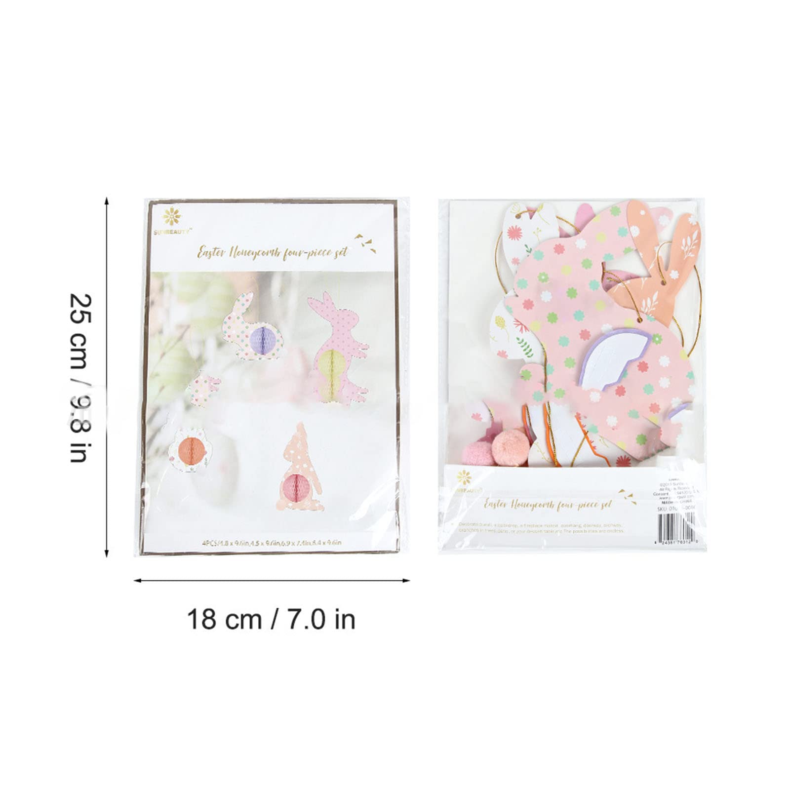 Set da 48 uova Pasquali decorative da appendere uova Pasquali dipinte per addobb