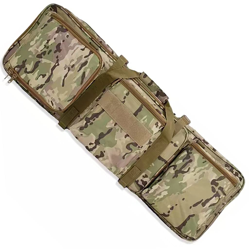 Estuche Blando para Rifle de 85 cm de Largo, Bolsa táctica para Armas con Correa para el Hombro, 3 Bolsas, Bolsa de Nailon Impermeable para Armas de Caza, Funda para Escopeta Airso