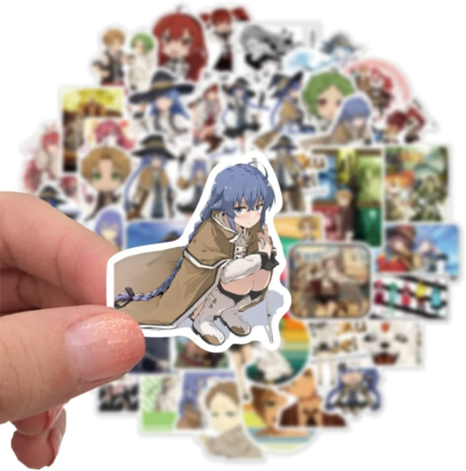 50Pcs INDER Anime Theme Stickers Pack, Mixed Anime Vinyl Stickers for Kids-Adults,Waterproof,Colourful Stickers for Water Bottle,Hydro Flask,Laptop,Pc,Skateboard,Luggage,Phone,Cup Etc (50P Anime)