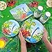 Dinosaur birthday decorations - Serves 25 - Includes 102 pieces - dinosaur party supplies Set with dinosaur plates, Cups, Napkins, Tablecloth, and Banner - Boys and Girls dinosaur party decorations
