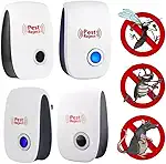 Kit 4 Repelentes Ultrassônicos de Tomada Paki Anti Insetos Mosquitos Baratas Bivolt Elétrico Plug Brasil Sem Cheiro Seguro para Pets