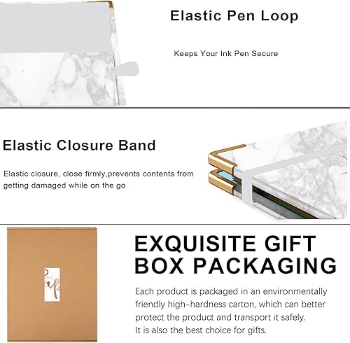 Miniatura 6 de Folio portapapeles con bloc de notas recargable, lindo portapapeles 5 divisores con 10 bolsillos, carpeta portapapeles en espiral con lazo para