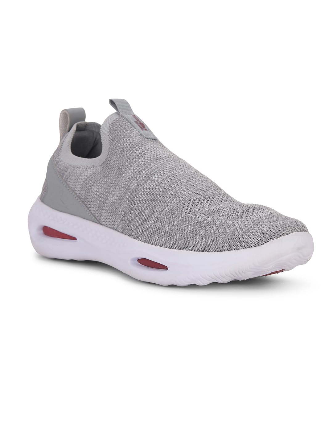 8392PRIME Walk 300 Slip Grey Walking Sport Shoes for Men|Flyknit Material |EVA/Phylon Sole |Perfect for Walking|Running wear|Sport |Training All-Day Comfort|Lightweight Size- 6-image-3