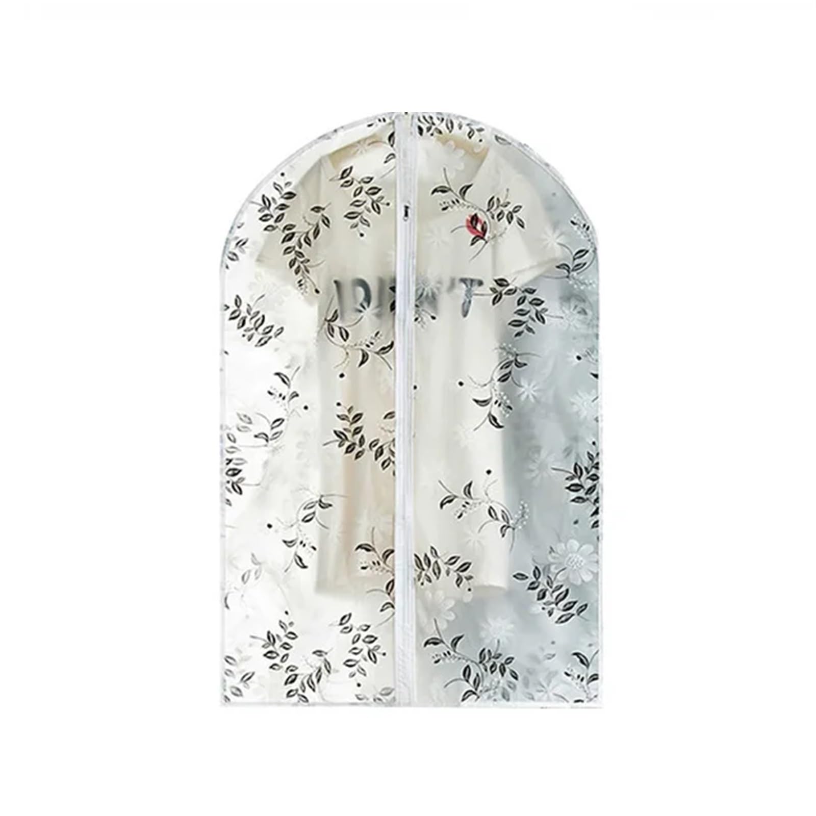 8pcs Transparent EVA Printed Cover Clothes Hanging Bags Home Suit Coat Dust Storage Wardrobe Organizer Per Abiti(Color 3,XL)