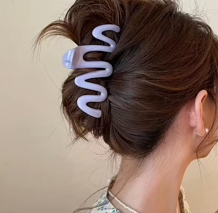 Image of Hair Accessory Combo Pack - Includes Tic Tak Clips, Bullet Pins, Bobby Pins, Juda Pins and Safety Pins for Women & Girls (Wave shape)