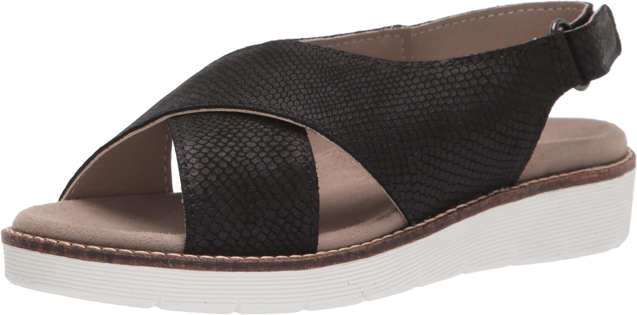 FLEXUSby Spring Step Women's Marwan-B Sandal, Black, 7.5/8 UK