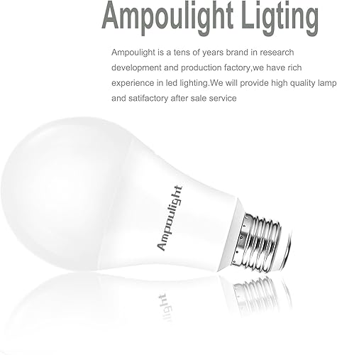 Miniatura 3 de Bombilla LED equivalente a 60 W, A19 blanco cálido 2700 K, no regulable, E26, base de tornillo mediano, bombilla de 9 W (24 paquetes)