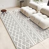 Alfombras Salon Baratas Fácil De Cuidar Cuadros Blancos Negros Simples Home Salon Dormitorio Cocina Oficina Tapetes Alfombra 100X200cm