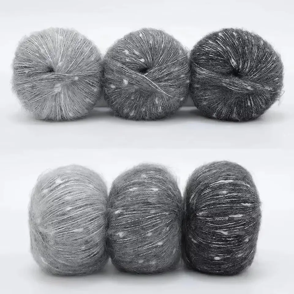 Fio com cores vibrantes, fio macio para crochê e tricô, pacote com 1