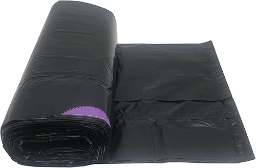 Bolsas de basura negras con cordón de 5 galones, bolsas de basura pequeñas para el hogar, 100 unidades