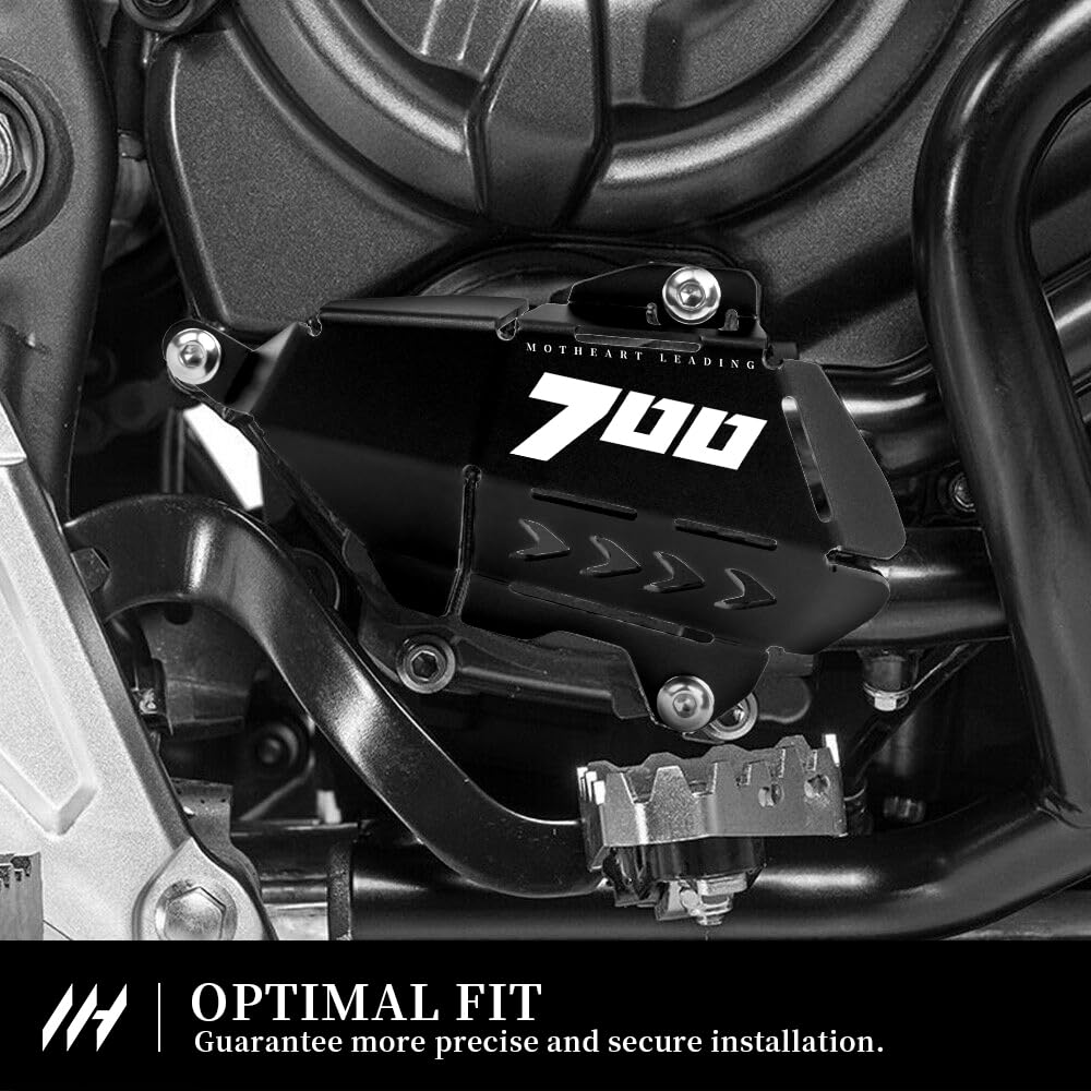 Scudo di protezione della pompa dell'acqua per moto Tenere 700 (T7) (XTZ700) 2019-2024 protezione della pompa dell'acqua CNC facile da montare tenere 700 (t7) accessori (nero)